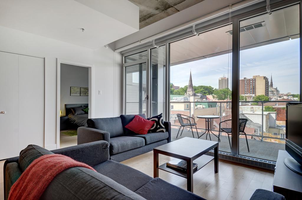 Les Immeubles Charlevoix - Le 760-605 Apartment Квебек Стая снимка